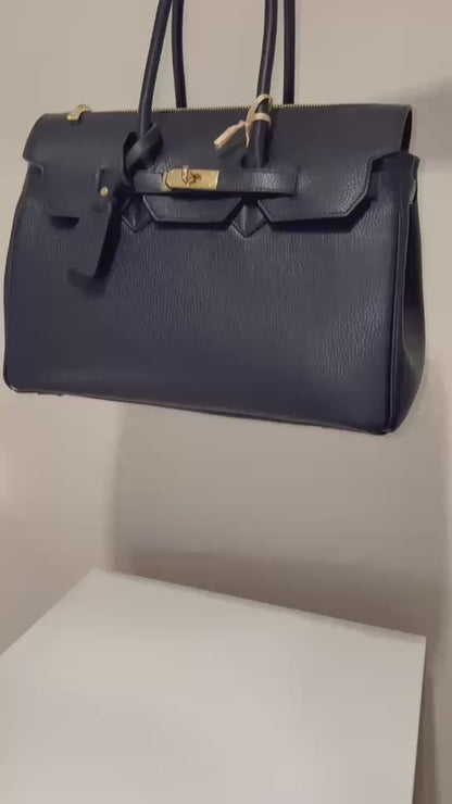 Geantă Oltrarno Crossbody piele naturală Firenze handmade – video textură, detalii și purtare